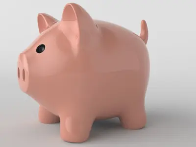 Piggy bank 3D model
