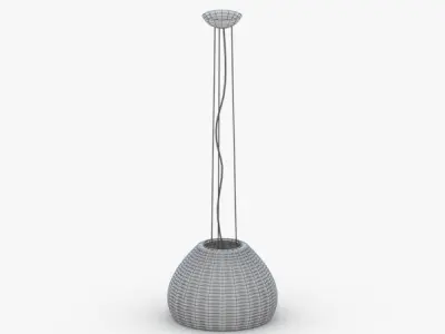 1493 - Hanging Lamp Low-poly 3D model