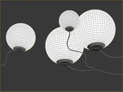 Landscape lamps Artemide Dioscuri tavolo Free 3D model