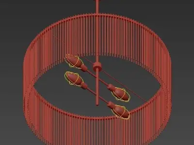 Royalton Oval Chandelier 3D model