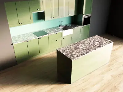 106-Kitchen10 glossy 9 3D model