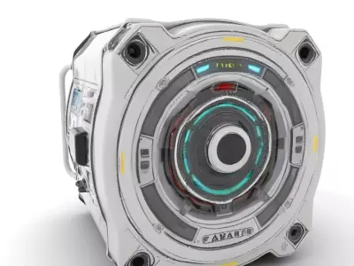 Futuristic Console Device Model Pack Low-poly 3D model