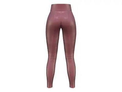 Shiny Maroon Pants Low-poly 3D model