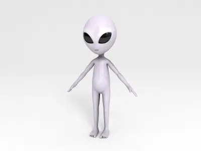 Rigged Alien Character 3D model