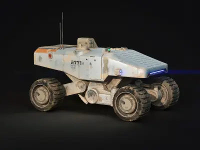 Martian Space Rover Mars Explorer Low-poly 3D model