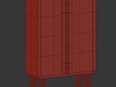 Cartye Bar Cabinet 2  3D model