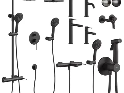 Cezares Relax faucet set 3D model