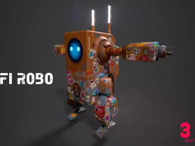Sci-Fi Robo 3D model