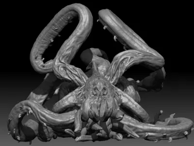 Octopus Catcher Boss  - Death Stranding collectable BT figurines 3D print model
