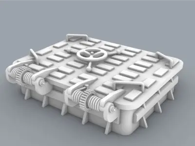 Ship Hatches Set PM - 4 Hatches 3D print model