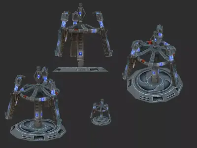 Machinery - Turret 05 3D model