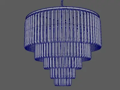 chandelier LUSTER Low-poly 3D model