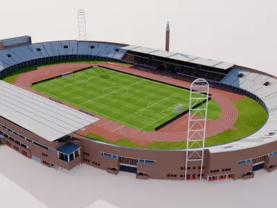 Olympic Stadium Amsterdam - Netherlands 3D model
