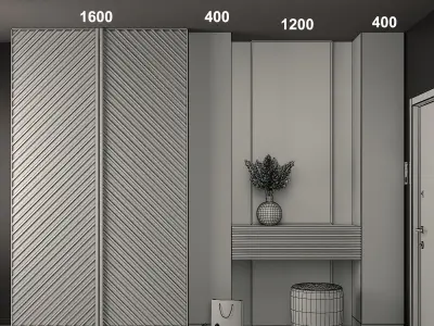 Entryway furniture 38 3D model