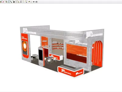 Modern Exhibition Booth 3D model