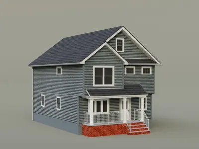 Low Poly house 21 Low-poly 3D model