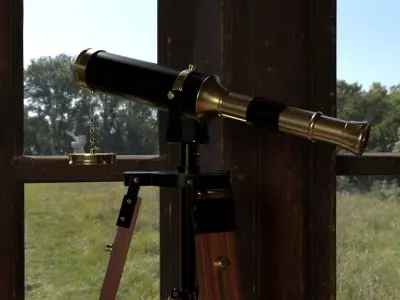 Lantern and Telescope 3D model