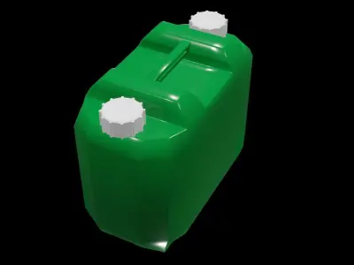 Low poly polyethylene tank for waste liquid 3D model