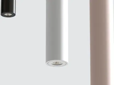 Concrete Pendant Light 3D model
