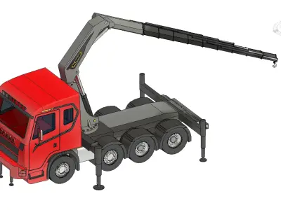Revit Family Parameter Scania R650 Palfinger PK 135002 TEC 7 3D print model