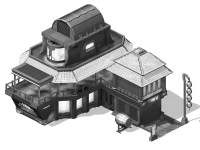 Future World - Bar 01 3D model