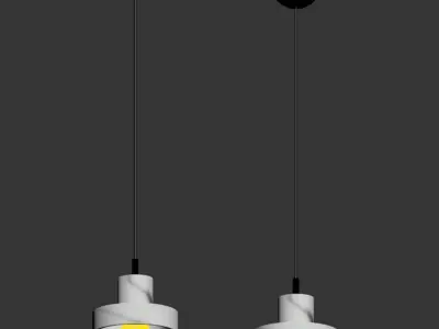 Lampatron marble pendant light 3D model