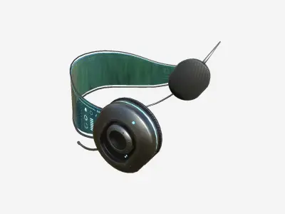 SciFi Glasses H08 Dark Steel - Character Design Fashion Low-poly 3D model
