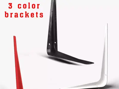 Industrial Shelf Bracket Collection - 6 Pack