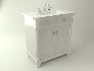 Sink Bathroom Furniture Low-poly 3D model