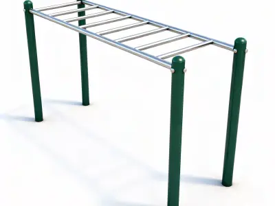 Jungle Gym Classic Monkey Bars 3D Model Low-poly 3D model