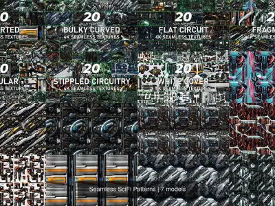 170 Seamless Sci-fi Patterns - Collection Vol 2 Texture