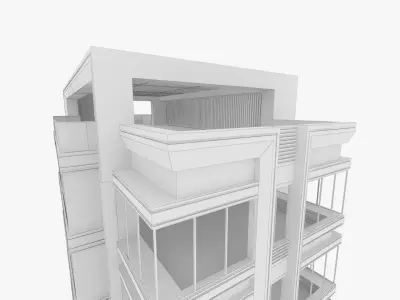 Apartment Building 3D model