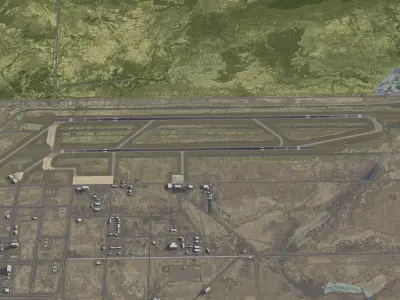 Chabahar - 3D Airport Model Low-poly 3D model