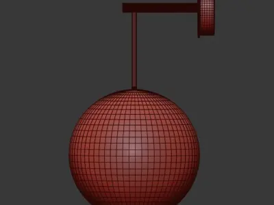 BUBBLE Mono Wall Lamp 3D model