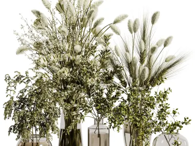 Collaction Plants Bouquet 26 3D model