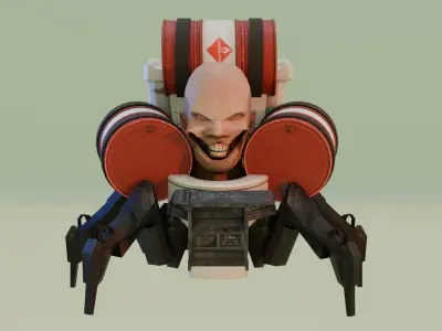 Kamikaze Skibidi Toilet 3D model