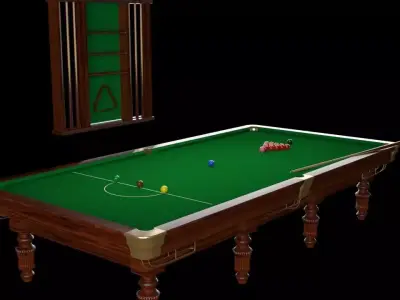 Snooker table 3D model