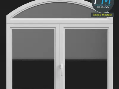 Round top window 3D model