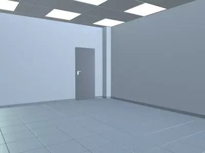Interior Room Low-poly 3D model