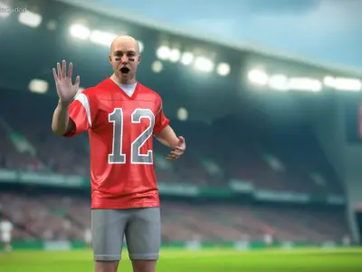  American Football Fan Rigged 