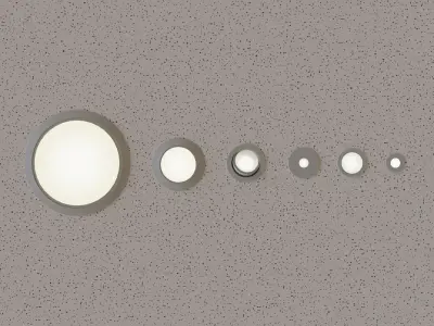 Low Poly DownLight Low-poly 3D model