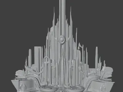 Asgard Tower Thor-Inspired 3D Model Marvel Fantasy Architecture 3D model