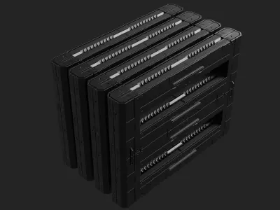 Sci-Fi Panels Kit-Bash 3D model