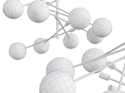 Accelerated Returns Chandelier Low-poly 3D model