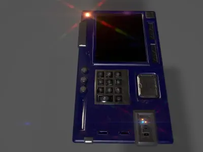 Sci Fi Datapad Low-poly 3D model