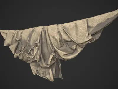 Hanging Cloth Low-poly 3D model