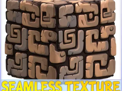  Stylized Wall Seamless Texture Texture 9