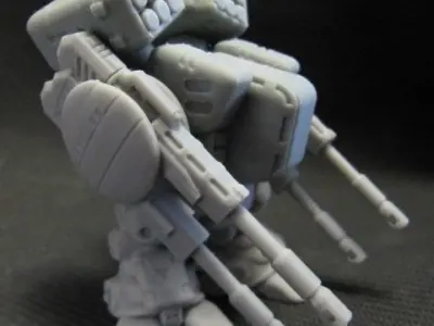 CHIBI-TECH SD - BURLEIGH-V DUO GUNPOD          3D print model
