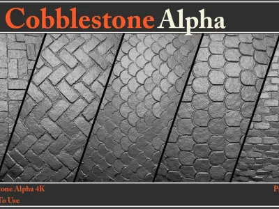 100 Cobblestone Alpha Maps - Video How To Use Texture
