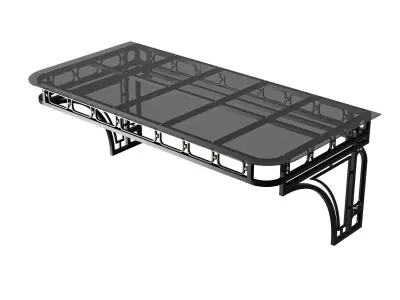 Canopy black loft 002 3D model